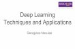 Deep Learning Techniques and Applications