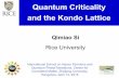 Quantum Criticality and the Kondo Lattice