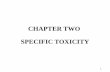 CHAPTER TWO SPECIFIC TOXICITY - uogqueensmcf.com