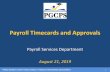 Payroll Timecards and Approvals - PGCPS Home