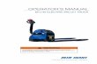 EPJ-40 Electric Power Pallet Truck Operator's Manual