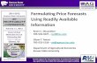 Formulating Price Forecasts Using ...