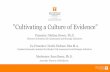 Cultivating a Culture of Evidence