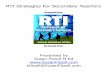RTI : Powerful and Practical Interventions and Strategies