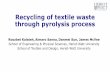 Recycling of textile waste through pyrolysis process