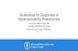 Hypersensitivity Pneumonitis Guidelines for Diagnosis of