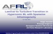 Laminar-to-Turbulent Transition in Hypersonic BL with ...