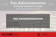 TAX ADMINISTRATION - NC