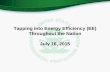 Tapping into Energy Efficiency (EE) Throughout the Nation ...