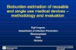Bioburden estimation of reusable and single use medical ...