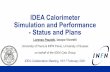 IDEA Calorimeter Simulation and Performance - Status and Plans