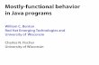 Mostly-functional behavior in Java programs