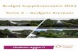 Budget Supplémentaire 2021 Tome 2 Budgets Annexes