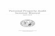 Personal Property Audit Seminar Manual - NC