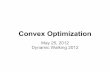 Convex Optimization - IHMC