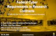 Federal Cyber Requirements in Research Contracts