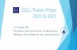 ESCL Thesis Prizes 2020 & 2021