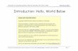 Introduction: Hello, World Below - people.uncw.edu