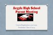 Argyle High School Parent Meeting