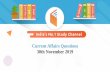 Current Affairs Questions 30th November 2019