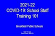 2021-22 COVID-19: School Staff Training 101