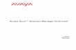Session Manager Overview - Avaya