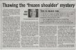 Thawing the 'frozen shoulder' mystery 11