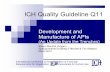ICH Quality Guideline Q11 - PDA