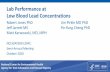 Lab Performance at Low Blood Lead Concentrations