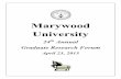graduate sym abstracts 2015(1)(1) - Marywood University