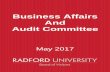 Business Affairs And Audit Committee - Radford