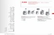 Components Limit switches - ABB
