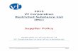 2015 VF Corporation Restricted Substance List (RSL ...