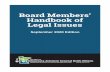 Board Members’ Handbook of Legal Issues