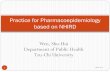 Practice for Pharmacoepidemiology based on NHIRD