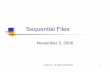 Sequential Files - Simon Fraser University
