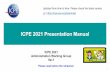 ICPE 2021 Presentation Manual