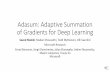 Adasum: Adaptive Summation of Gradients for Deep Learning