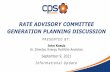 RATE ADVISORY COMMITTEE GENERATION PLANNING …