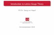 Introduction to Lattice Gauge Theory