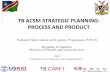 TB ACSM STRATEGIC PLANNING: PROCESS AND PRODUCT