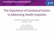 The Importance of Contextual Factors in Addressing Health ...