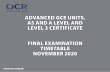 OCR November 2020 - Final examination timetable - Advanced ...