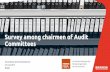 Survey among chairmen of Audit Committees