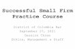 Successful Small Firm Practice Course