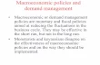 Macroeconomic policies and demand management