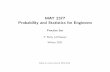 MAT 2377 Probability and Statistics for Engineers