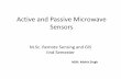 Active and Passive Microwave Sensors