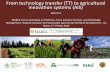 From technology transfer (TT) to agricultural innovation ...