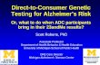 Predictive Testing for Alzheimer’s Disease